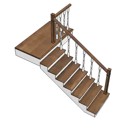Прямые лестницы на этаж